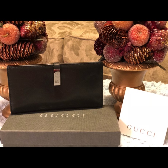 Gucci Handbags - Gucci Leather Long Purse Wallet
